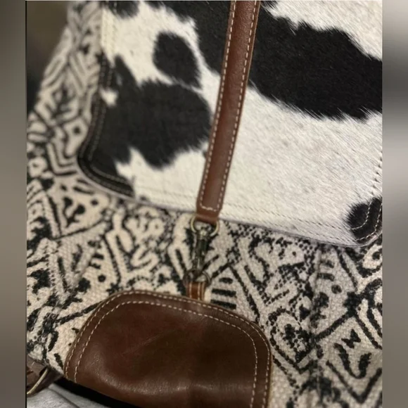 Myra Bag Backpack Leather & Calf Hair EUC - Picture 4 of 14
